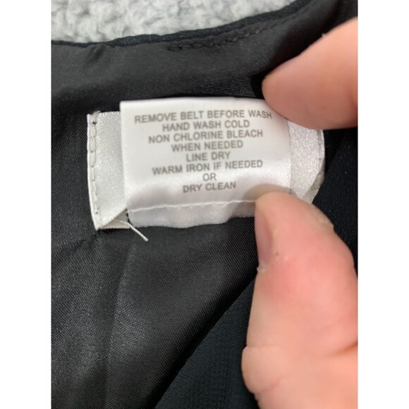 BLUSH by Us Angels Youth 14 Little Black Dress Lined Belt Loops Zip Back - Picture 4 of 11